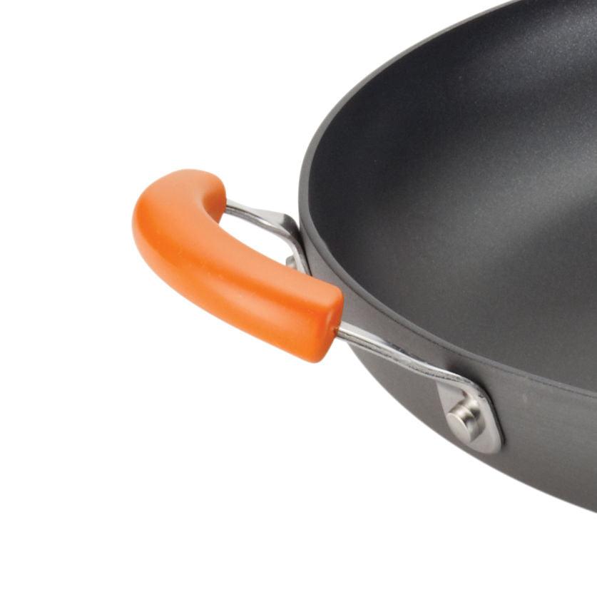 Create Hard Anodized Nonstick Frying Pan with Helper Handle, 14