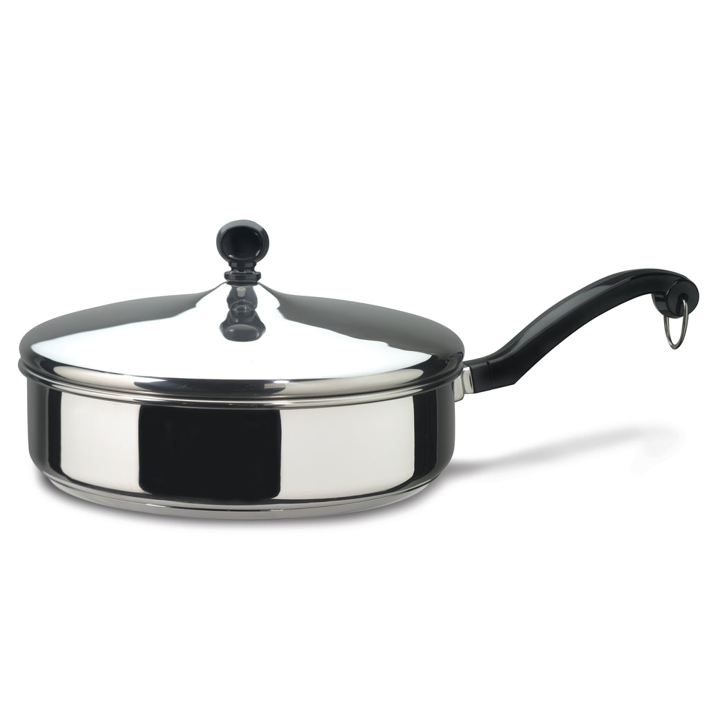 Farberware 3 Quart Classic Stainless Steel Saucepan with Lid, Silver - NEW