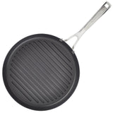 Stainless Steel 3-Ply Base 10.25-Inch Nonstick Round Grill Pan