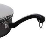 Classic Stainless Steel 1-Quart Covered Straining Saucepan