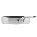 Stainless Steel 3-Ply Base 10.25-Inch Nonstick Round Grill Pan