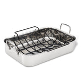 Tri-Ply Clad 17" x 12.5" Rectangular Roaster with Nonstick Rack