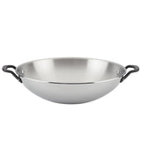 Stainless Steel 5-Ply Clad 15-Inch Wok