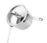 Nouvelle Copper Stainless Steel 3.5-Quart Saucepan with Straining Lid