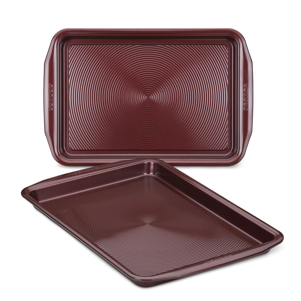 Circulon Nonstick Bakeware Set with Nonstick Cookie Sheets / Baking Sheets  - 2 Piece, Chocolate Brown , Set (9 x 13 & 10 x 15)