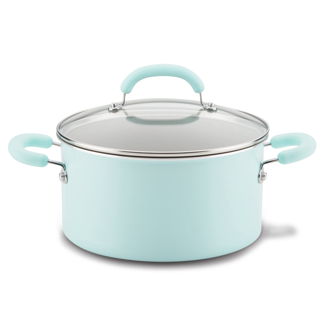 Rachael Ray Hard Anodized Nonstick Oval Pasta Pot / Stockpot with Lid and  Pour Spout - 8 Quart & Reviews