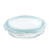 Airtight-Leakproof Borosilicate Glass Pie Dish with Lid