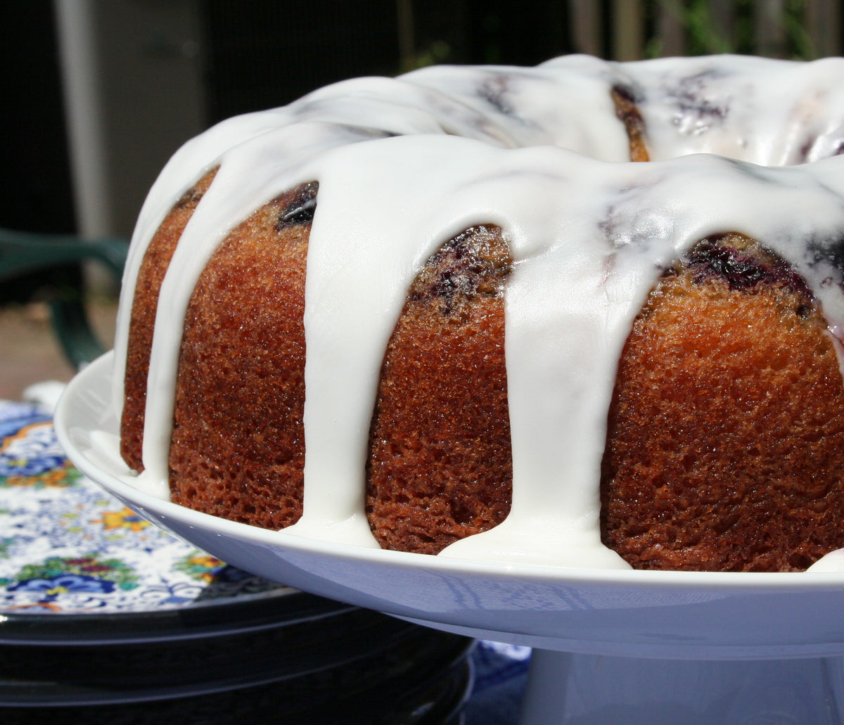 Glazed Lemon Blueberry Bundt Cake