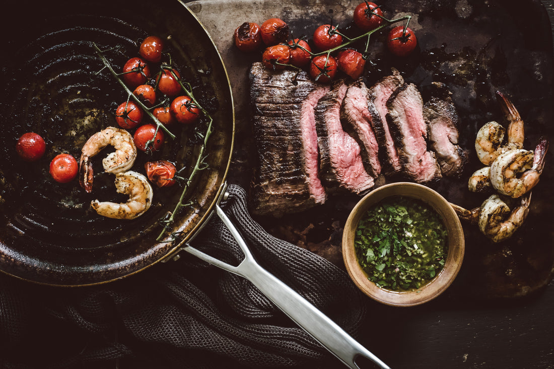 Surf & Turf with Chimichurri Sauce