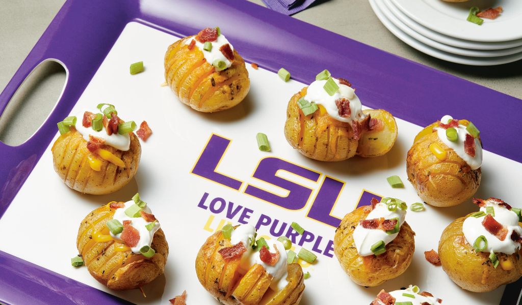 Loaded Mini Hassleback Potatoes