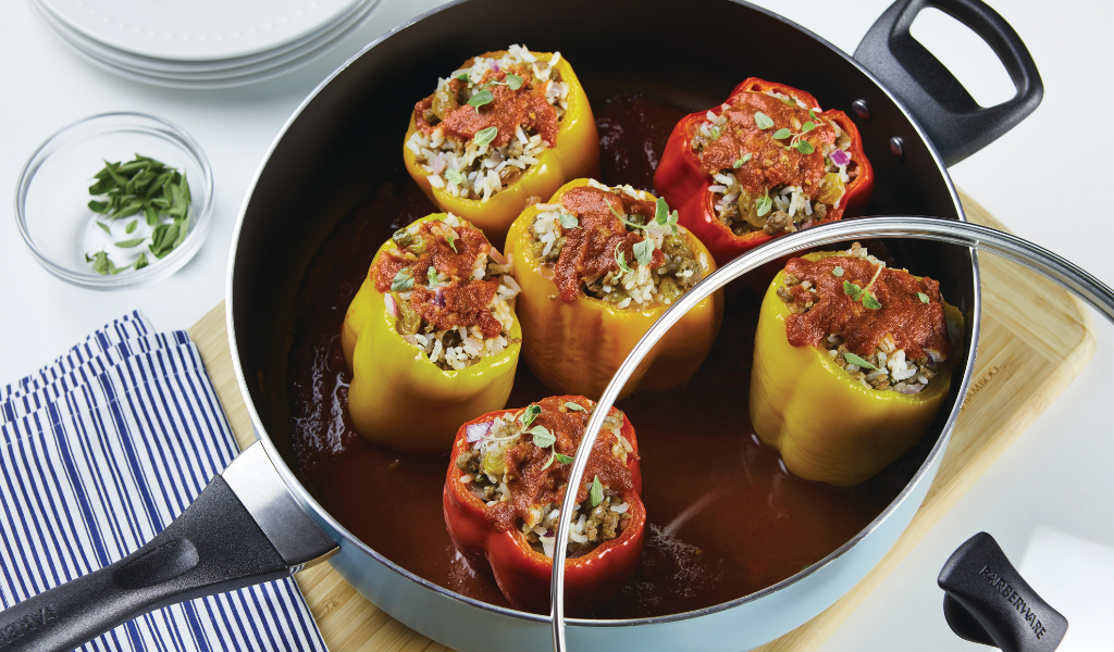 Beef and Sausage Stuffed Peppers