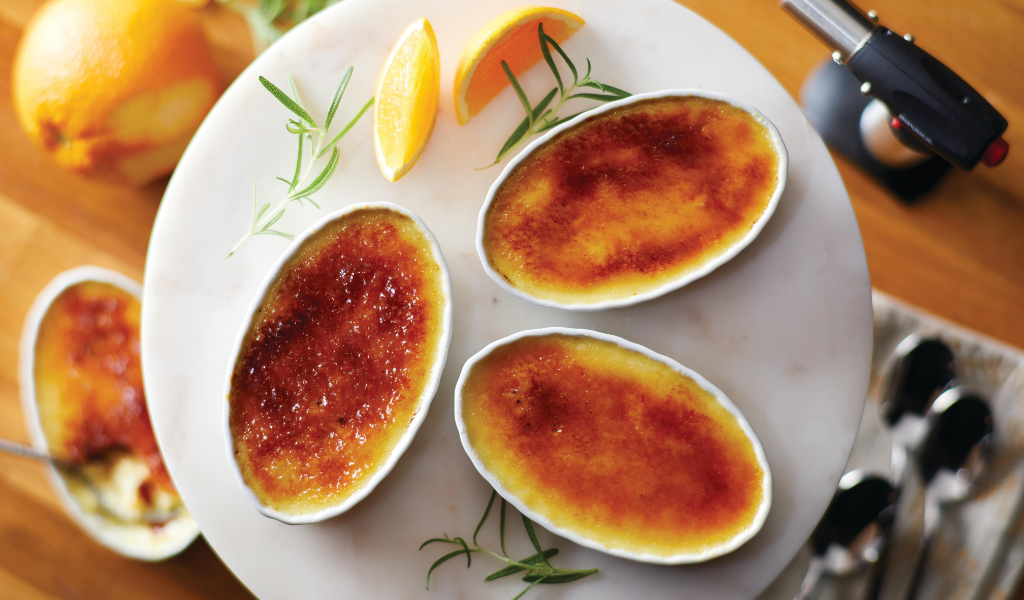 Rosemary-Orange Crème Brûlée