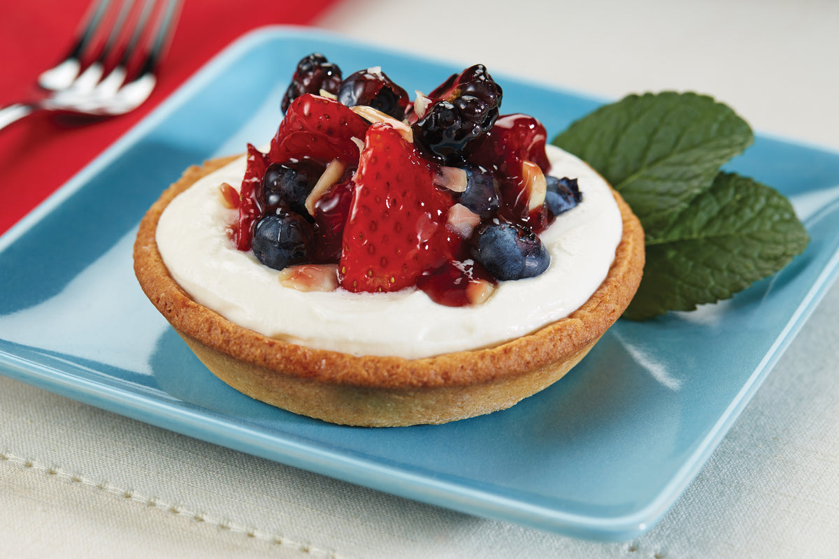 Macadamia, Ricotta and Berry Tarts