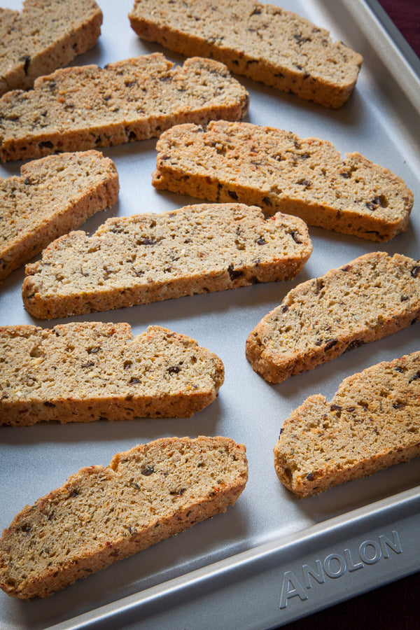 Savory Olive and Rosemary Brown Butter Biscotti