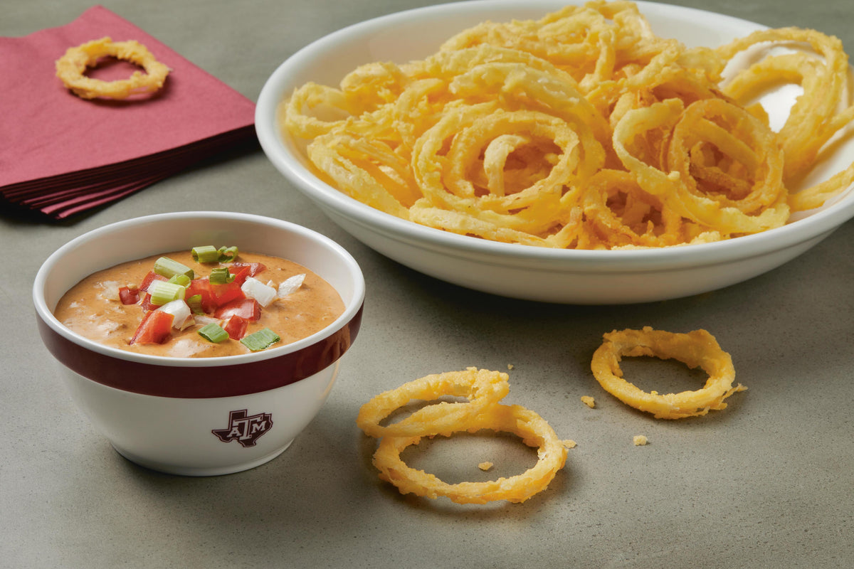 Game Day Onion Rings and Dip