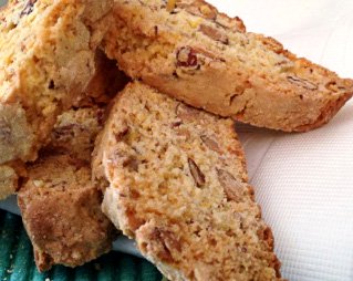 Cornmeal Almond Biscotti cookies