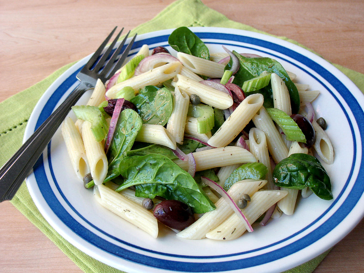 Pasta Salad with Lemon Caper Dressing