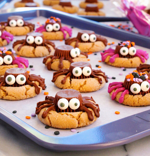 Spooky Spider Peanut Butter Cookies
