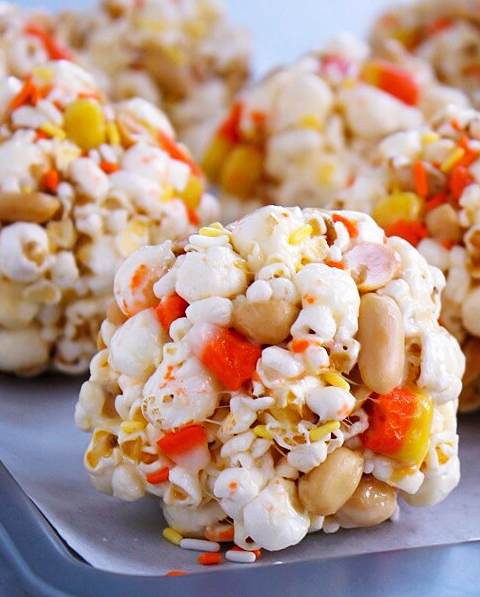 Halloween Popcorn Balls