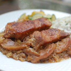 Beer Braised Spareribs with Sauerkraut