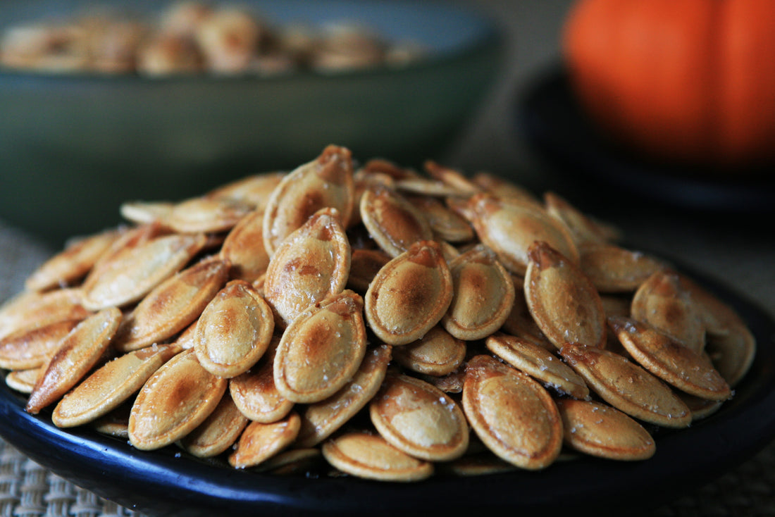 Skillet Toasted Pumpkin Seeds