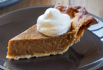 Caramel Pumpkin Pie with Rosemary Crust