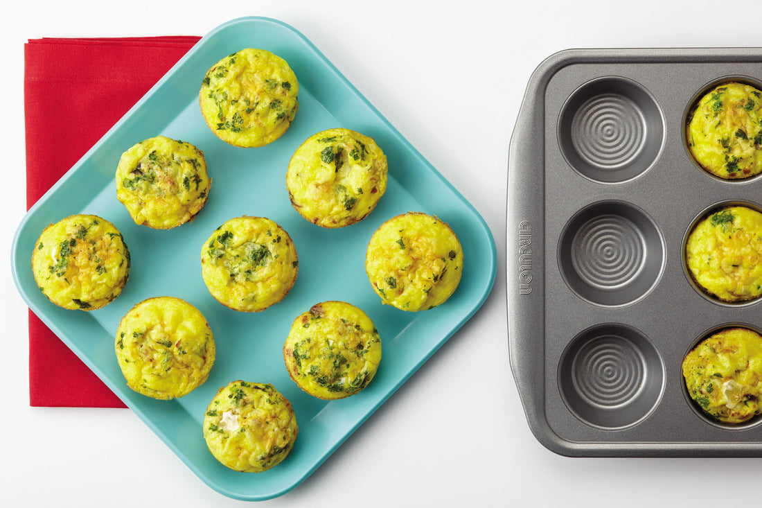 Muffin Pan Frittatas with Bacon, Mushrooms, and Sun-Dried Tomatoes