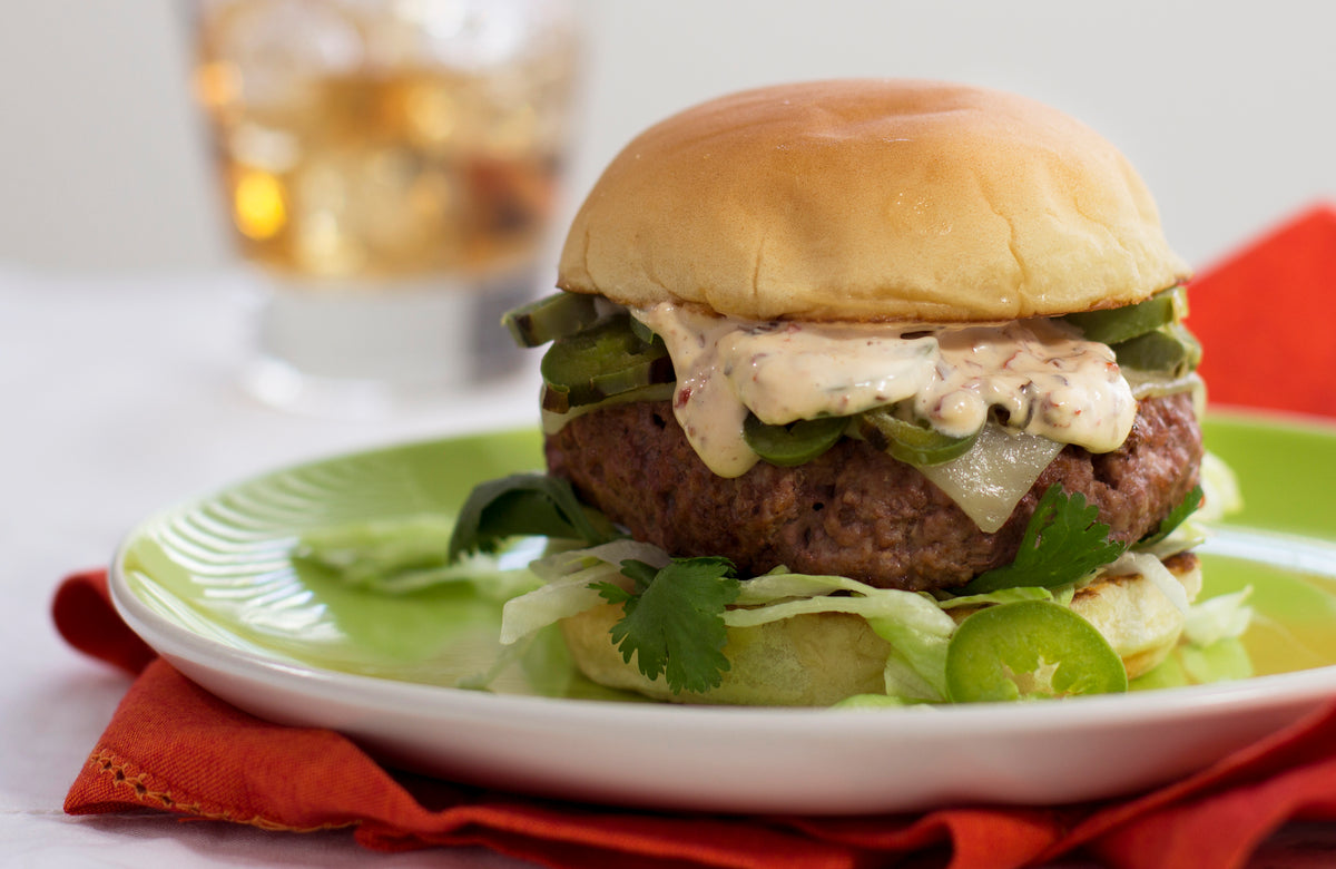 Jalapeno Burger with Chipotle Mayonnaise