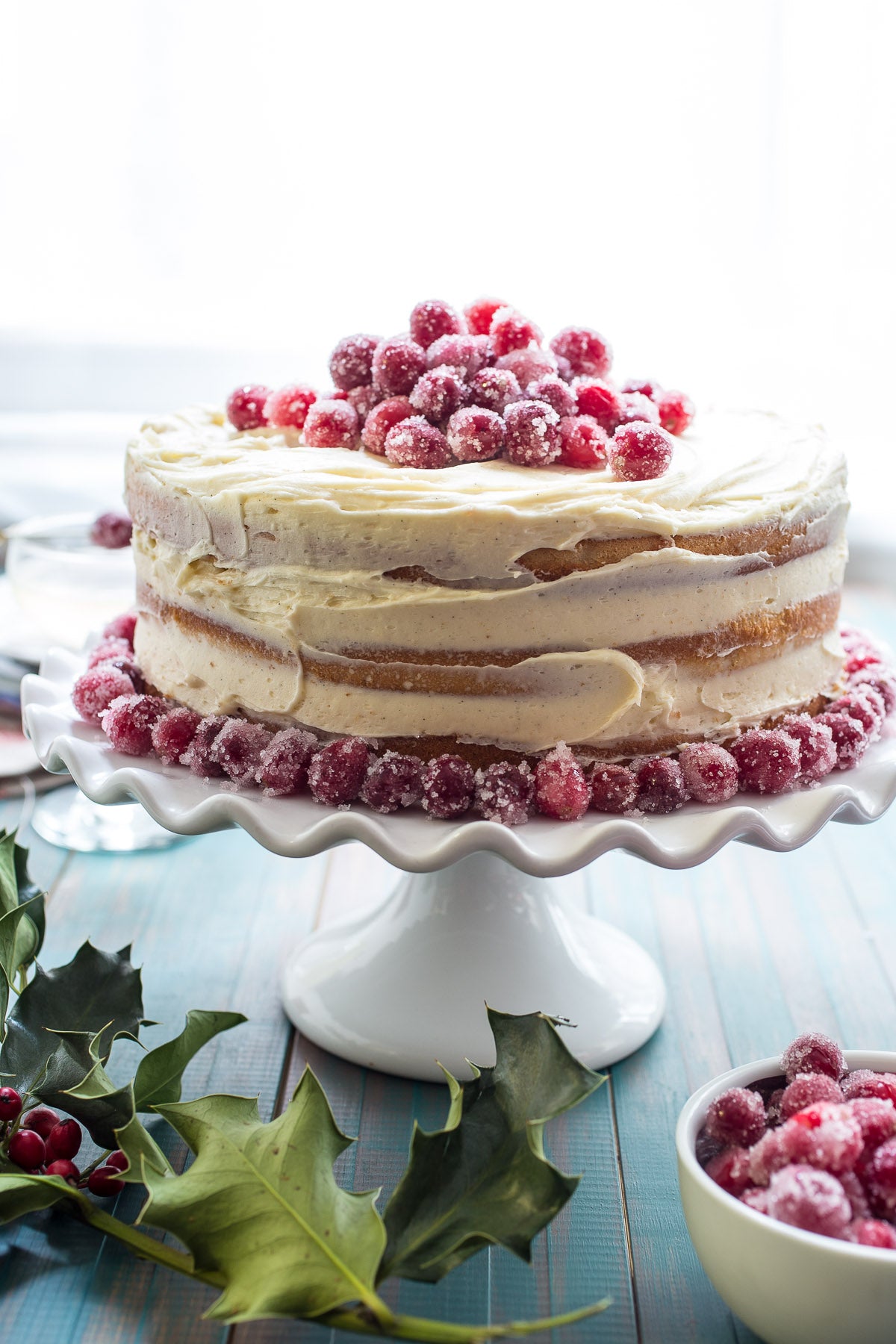 Cranberry Champagne Cake
