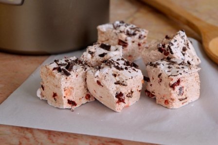 Cherry and Dark Chocolate Marshmallows