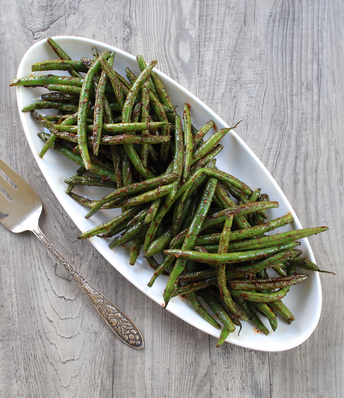 Blackened Green Beans