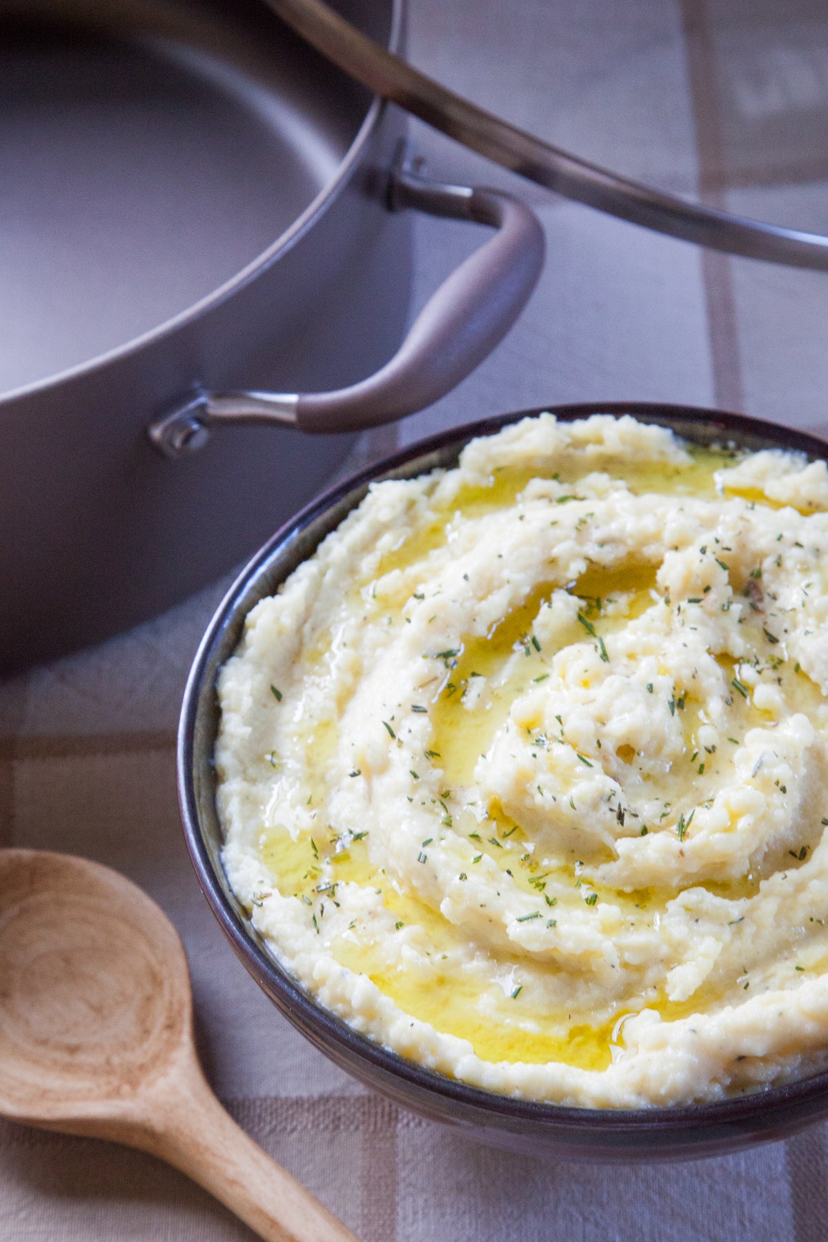 Rosemary Garlic Olive Oil Mashed Potatoes