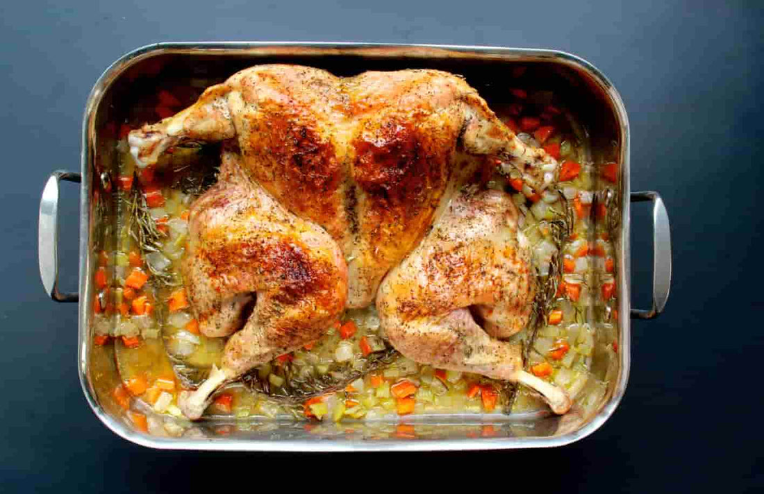 Rosemary-Thyme Spatchcock Roasted Turkey