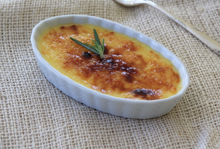 Gorgonzola and Rosemary Crème Brûlée