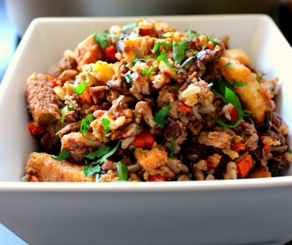 Stovetop Wild Rice Stuffing