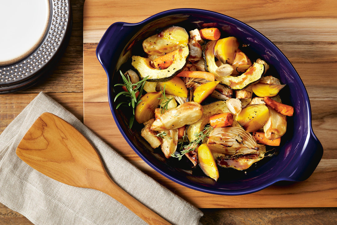 Balsamic Glazed Roasted Root Vegetables