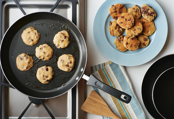Stovetop Skillet Chocolate Chip Cookies