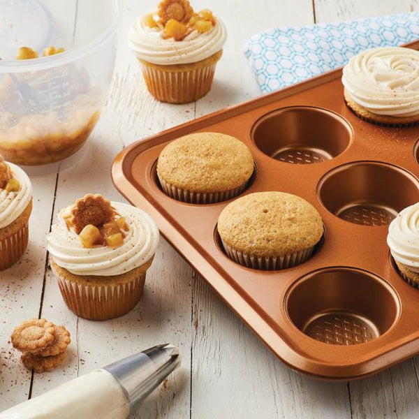 Farberware Bakeware Nonstick Muffin Cupcake and Sheet Pan Set, 4-Piece