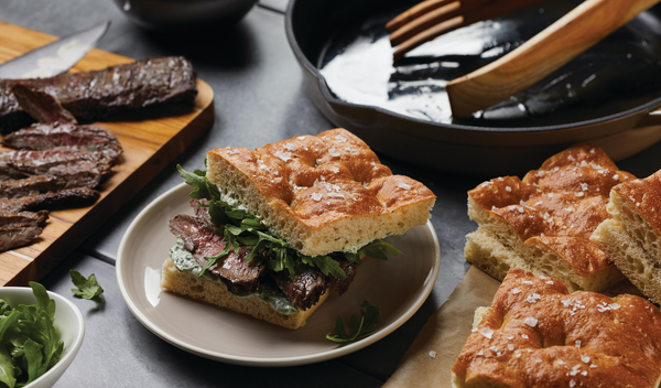 Skirt Steak Sandwiches with Arugula and Herbed Mayonnaise