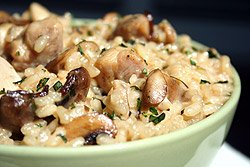 Chicken & Mushroom Risotto with Tarragon