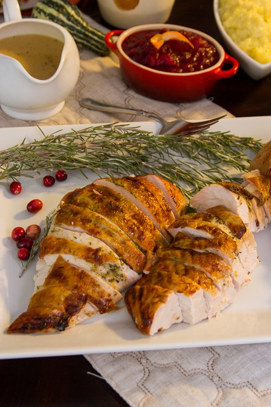 Cranberry-Dijon Glazed Turkey