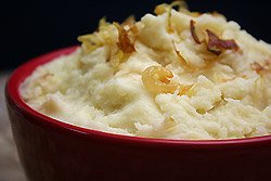 Leek and Caramelized Onion Mashed Potatoes