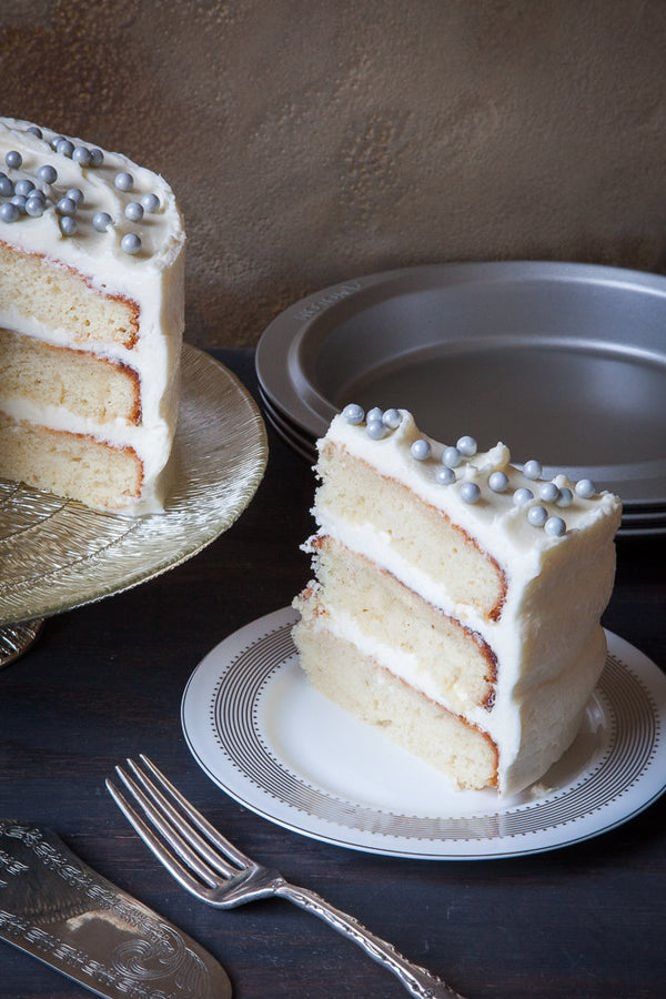 Champagne Cake with Gin Buttercream Frosting