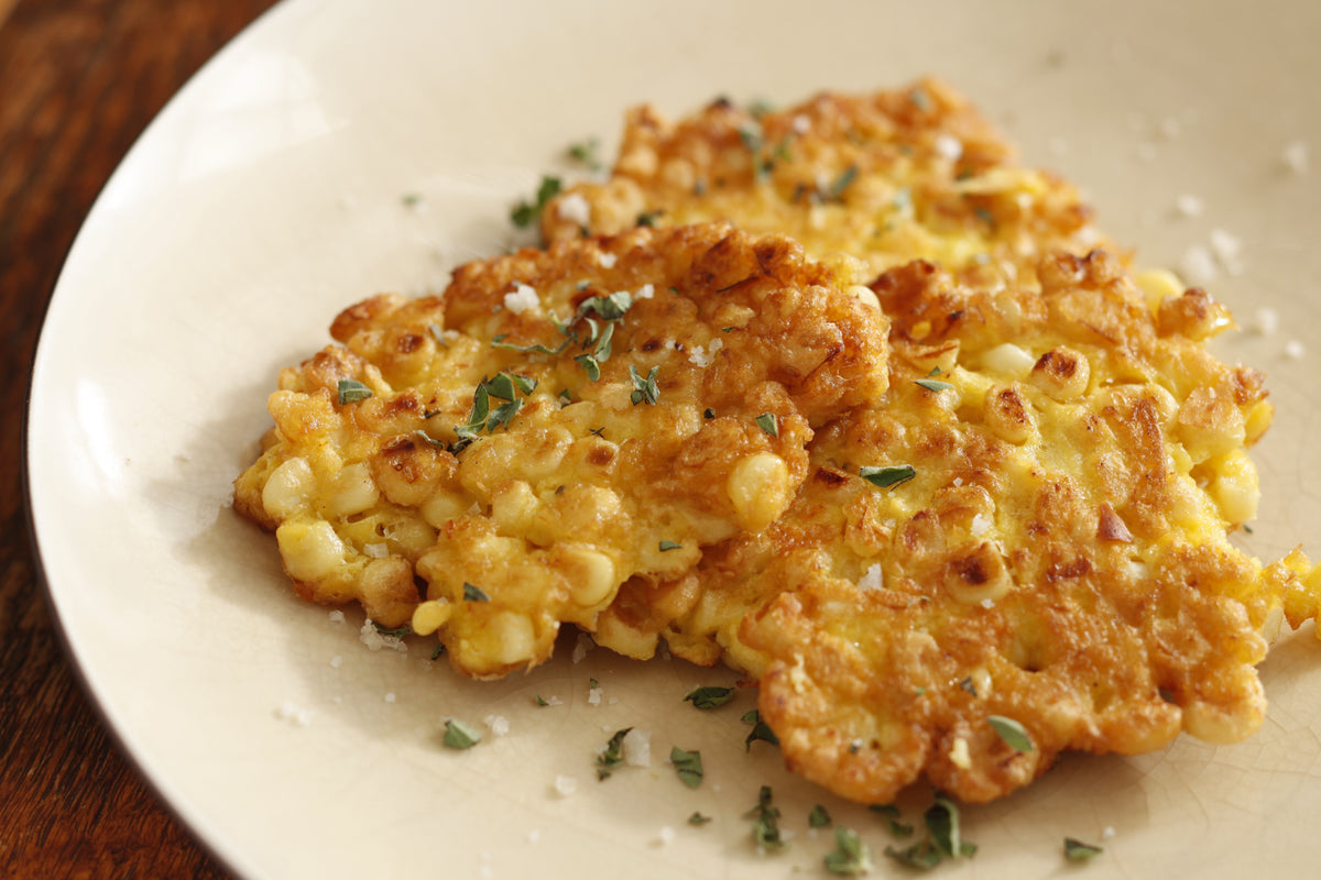 Sweet Corn & Fresh Oregano Fritters