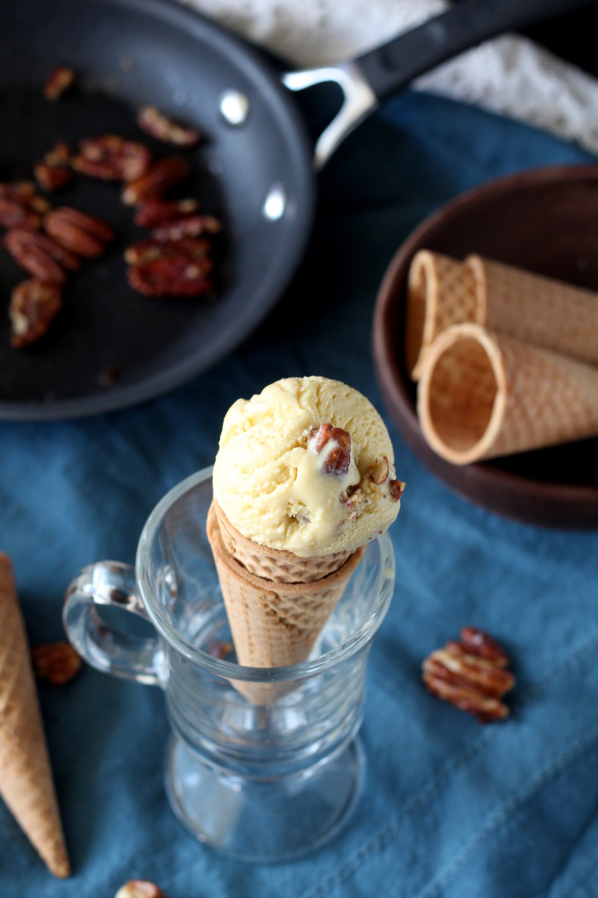Homemade Butter Pecan Ice Cream