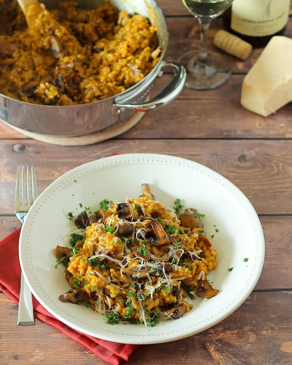 Roasted Mushroom Risotto