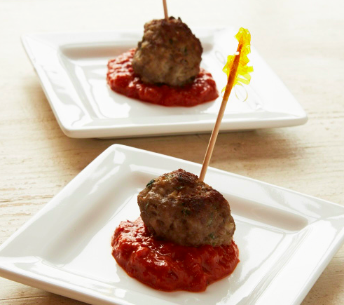 Spanish Meatballs with Roasted Vegetable Sauce