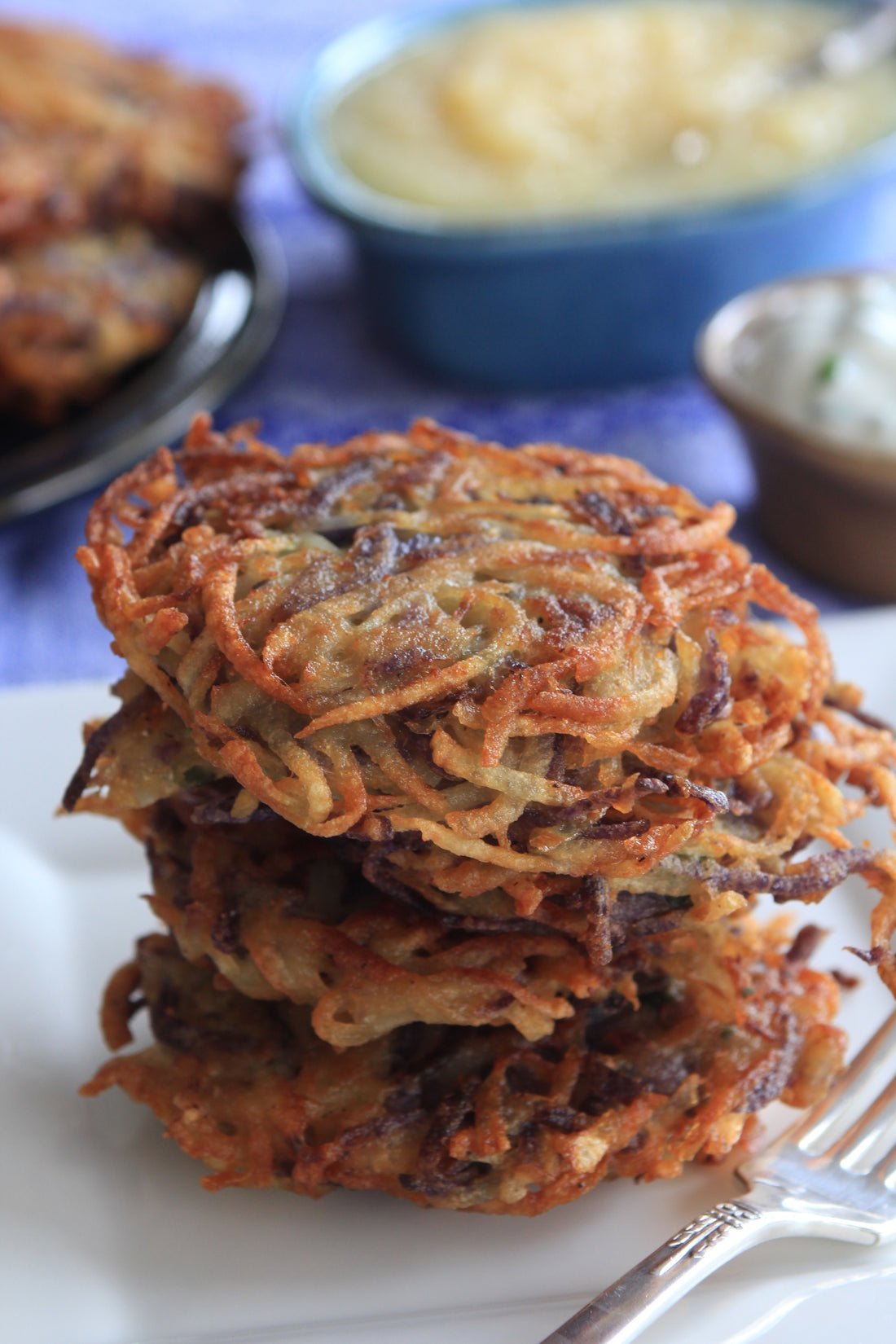 Blue Potato-Two Potato Latkes