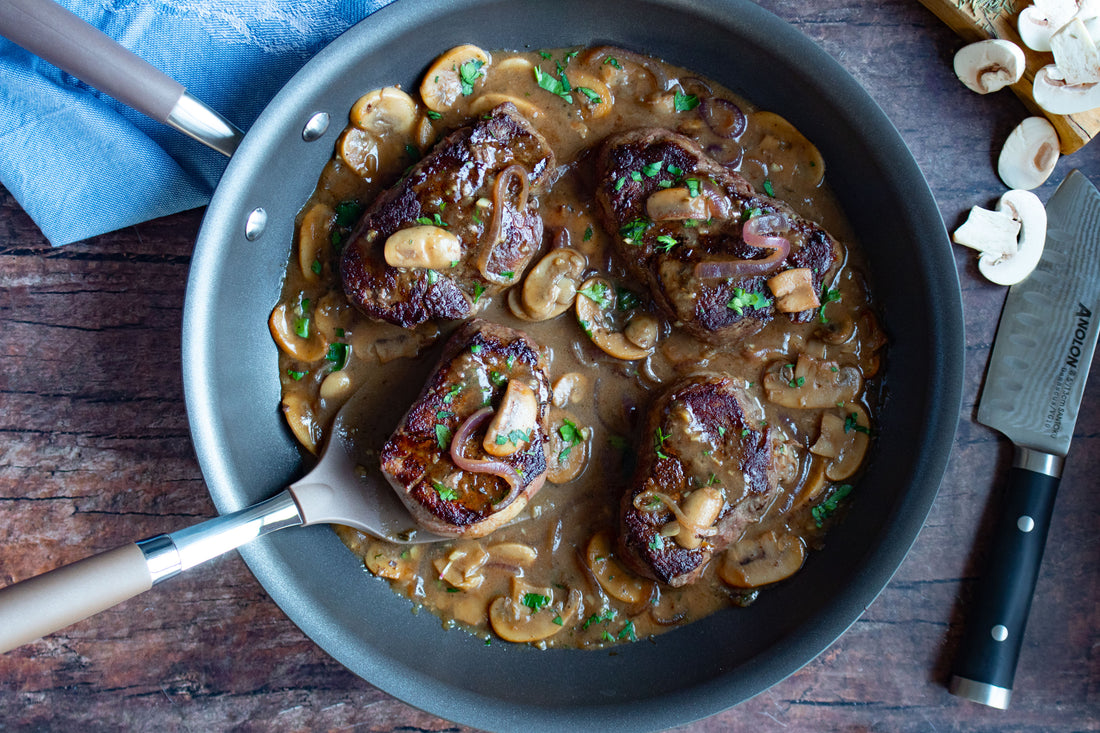 Filet Mignon with Marsala Mushroom Sauce