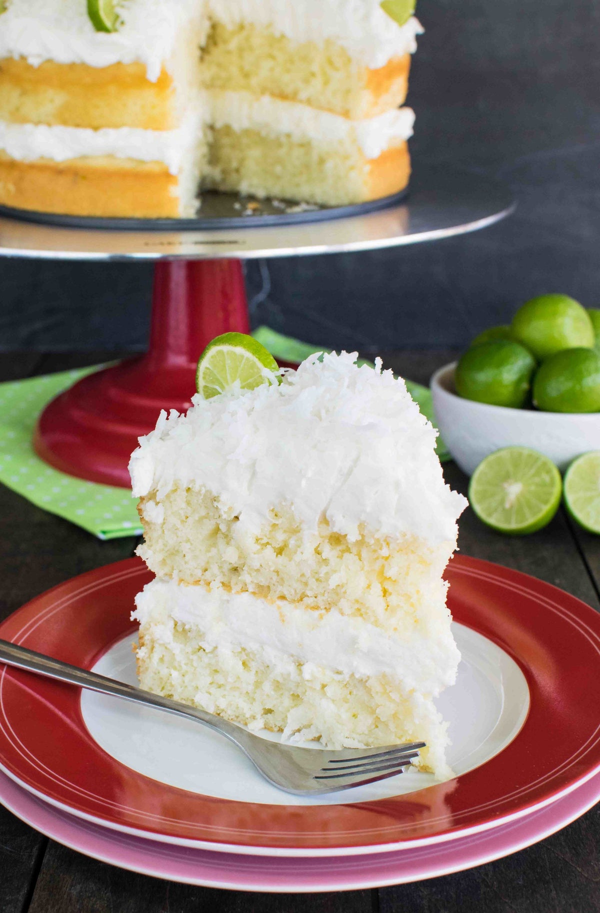 Coconut Key Lime Rum Cake